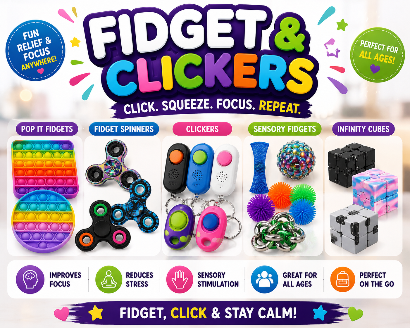 Fidget and clickers
