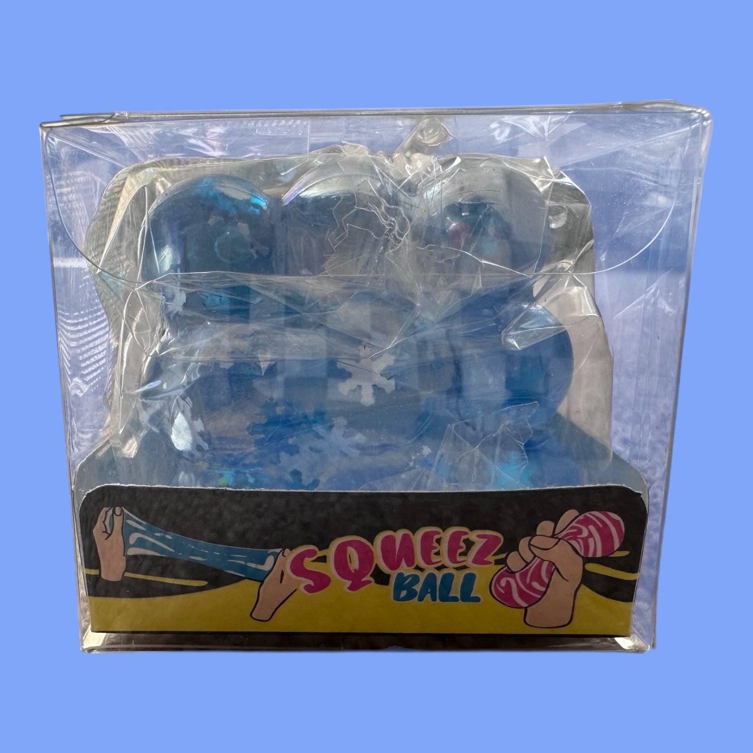 Sugar filled snow flake bubble cube– Stretchy Sensory Stress Relief Ball