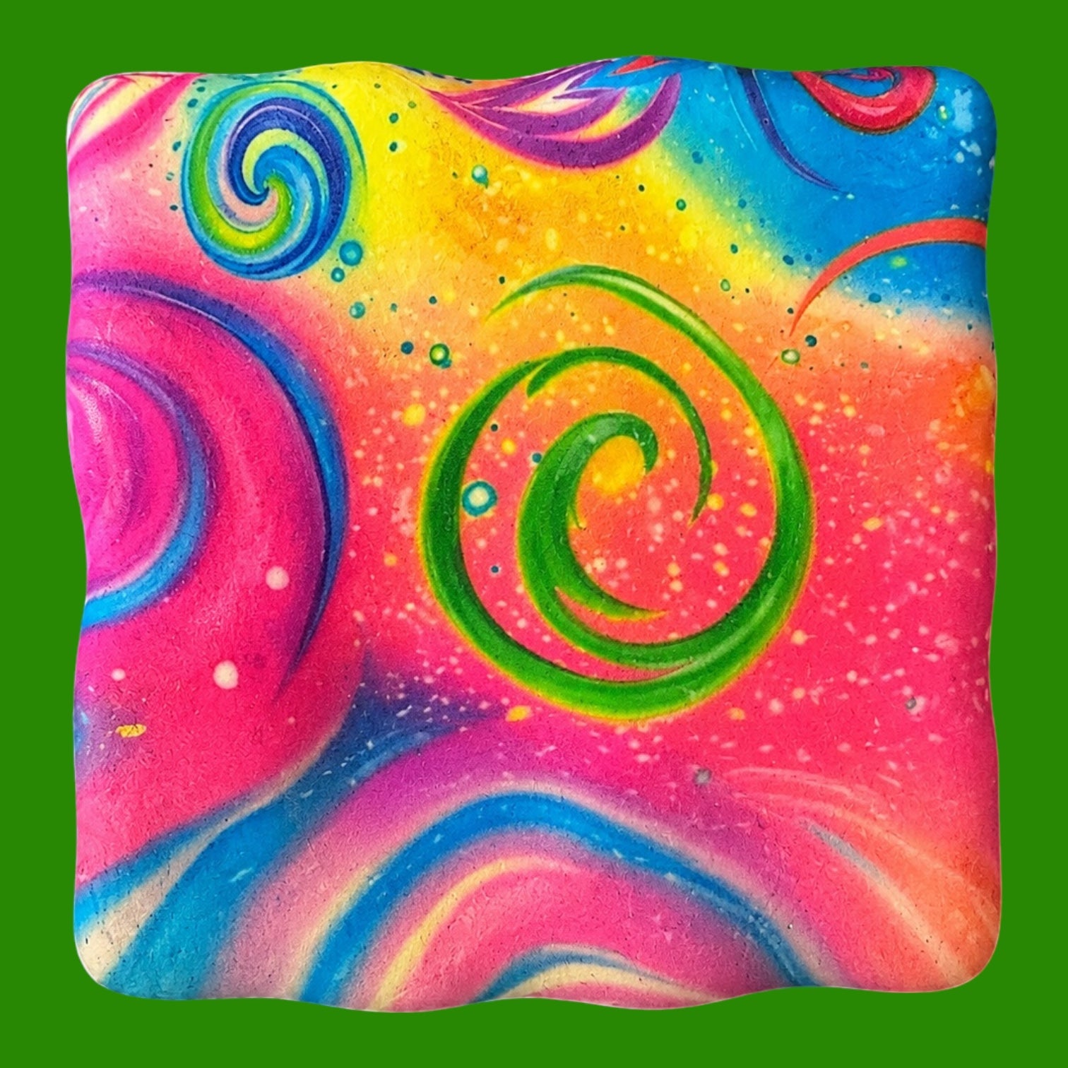 Cheese Squeeze Marble Squishy – Colourful Sensory Stress Relief Fidget Toy