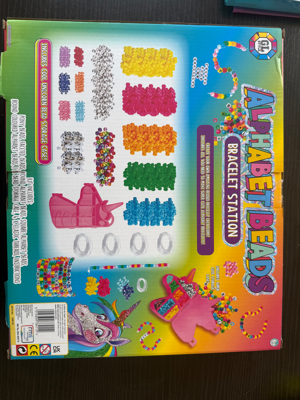 DIY Alphabet Beads Bracelet Making Kit – Unicorn Craft Set