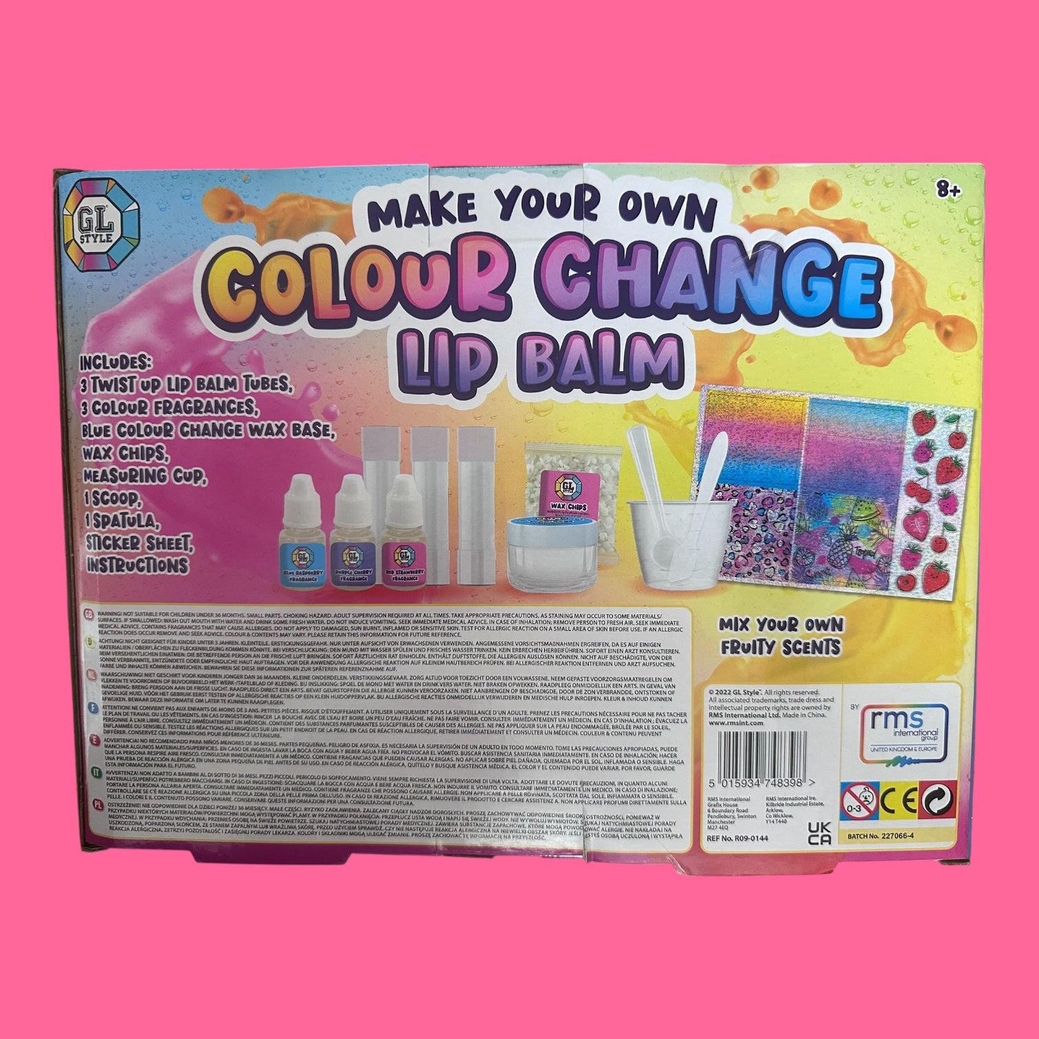 Make Your Own Colour Change Lip Balm Kit – DIY Fruity Scented Lip Balm Set for Kids