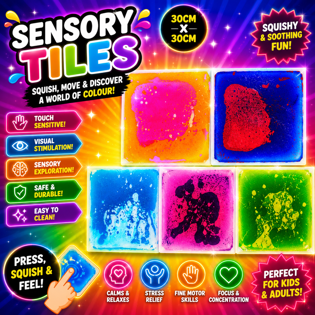 Sensory Liquid Floor Tiles (30cm x 30cm) – Interactive Sensory Play Tiles
