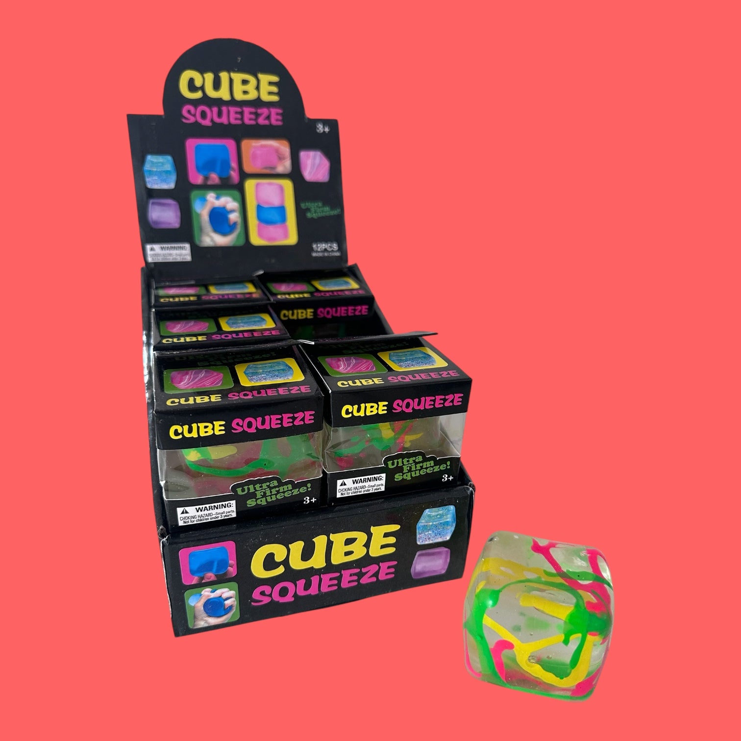 Cube Marble Squeeze – Ultra Firm Sensory Squishy Fidget Toy