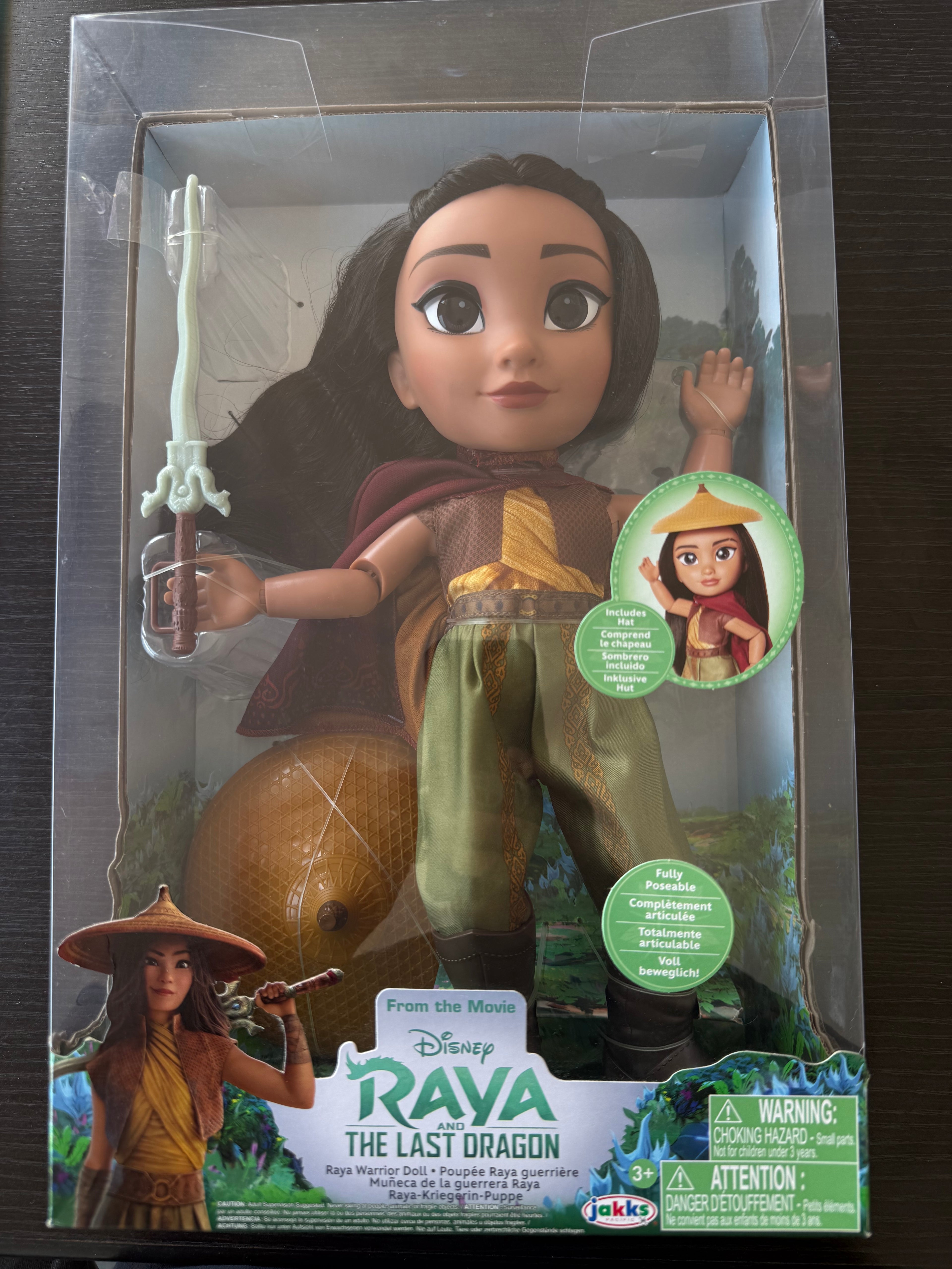 Disney Raya and the Last Dragon Warrior Doll | Fully Poseable Princess Adventure Doll | Fun Toy Shop