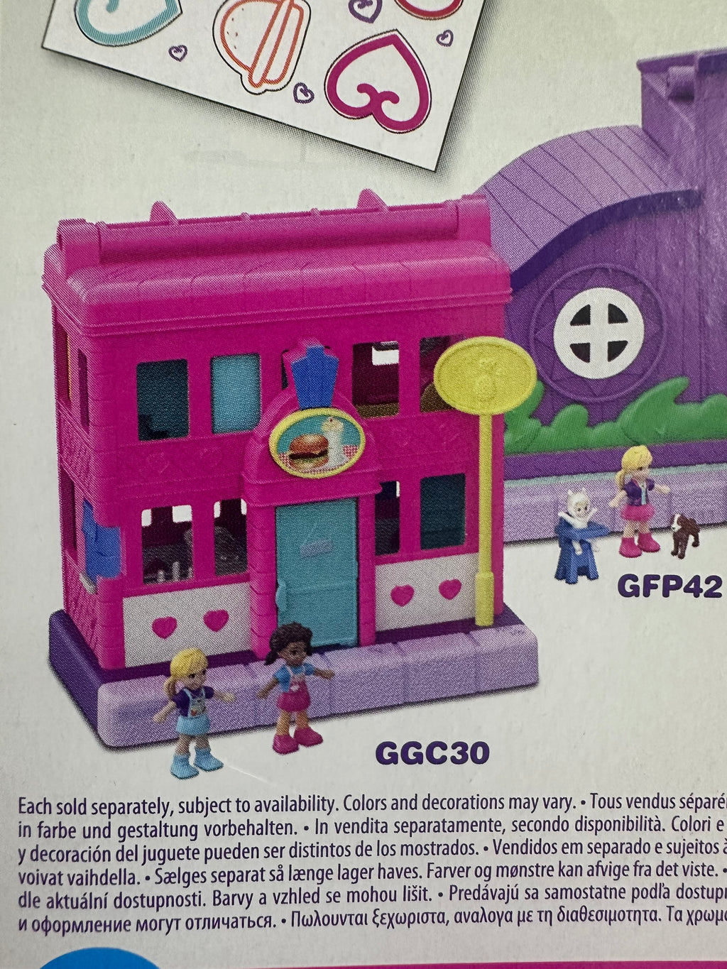 Polly Pocket Micro Pollyville Diner Playset – Mini Doll House Toy Set for Kids