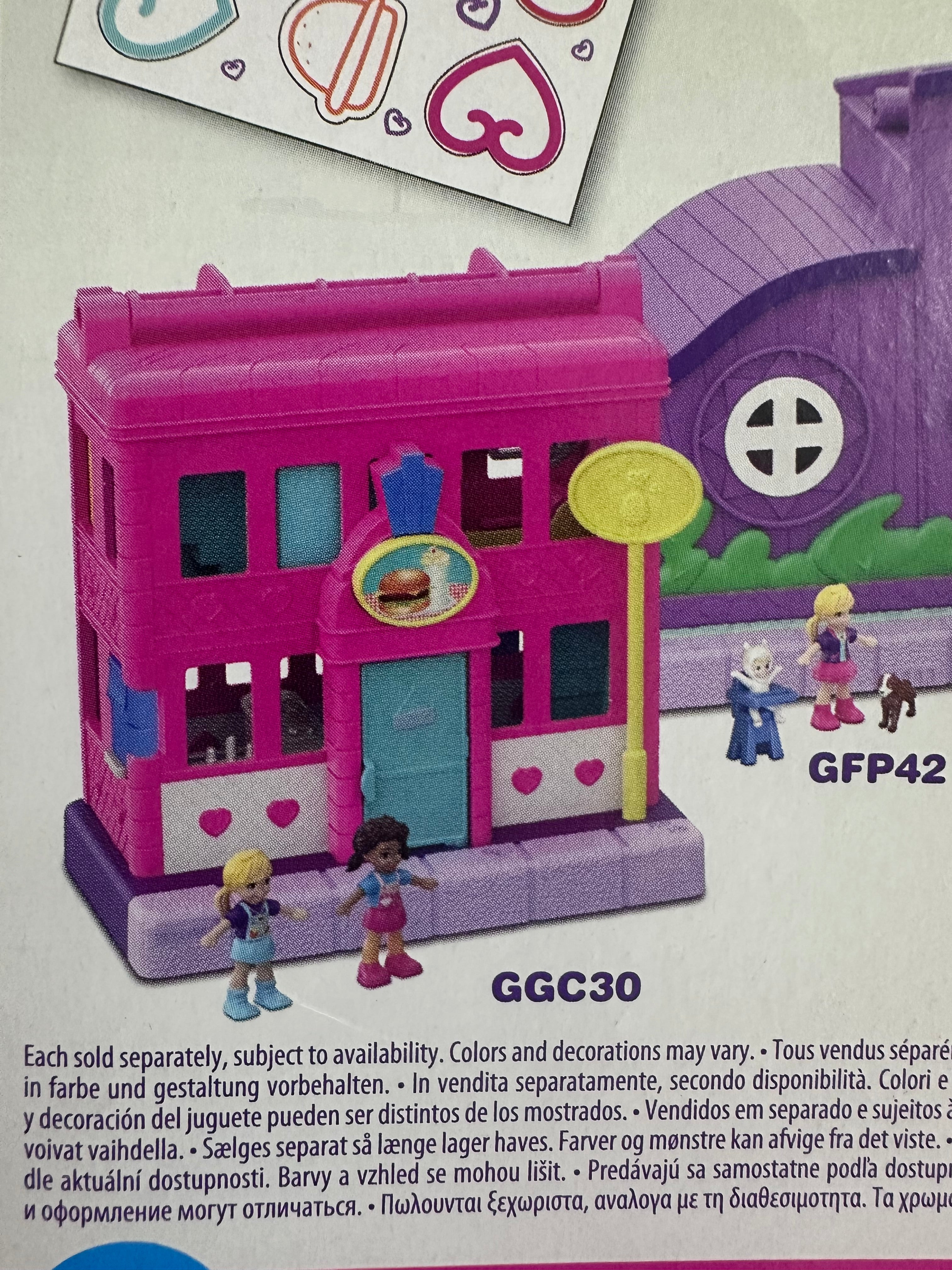 Polly Pocket Micro Pollyville Diner Playset – Mini Doll House Toy Set for Kids