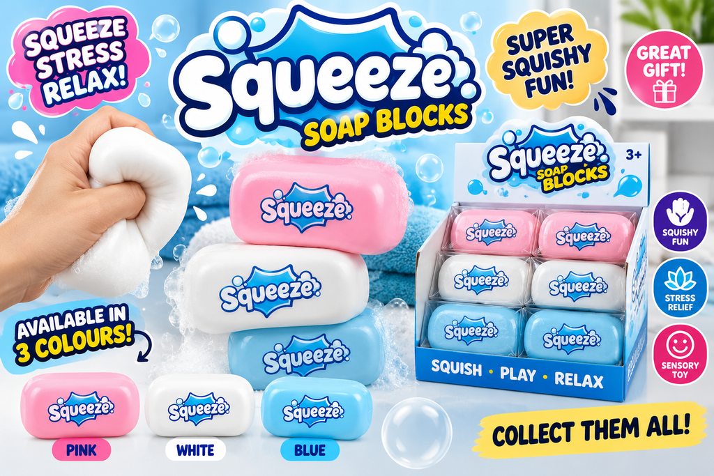 Squeeze Crunchy Soap Block – Satisfying Sensory Toy