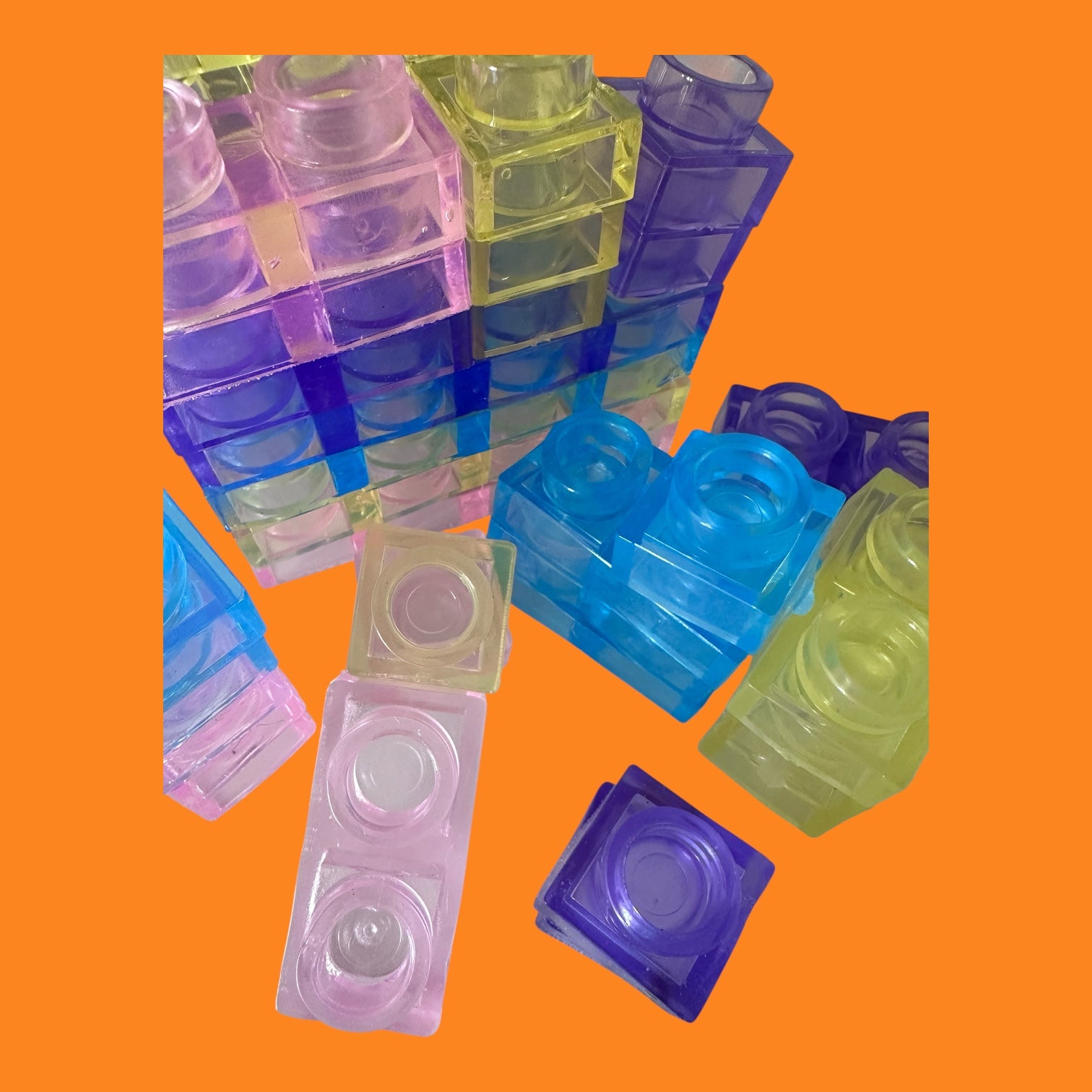 Jelly Building Blocks – 40 Piece Sensory Construction Set