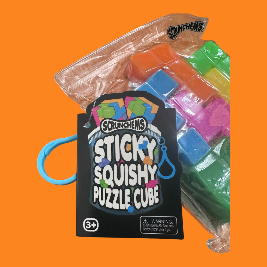 Scrunchems Sticky Squishy Puzzle Cube – Sensory Fidget Puzzle Toy