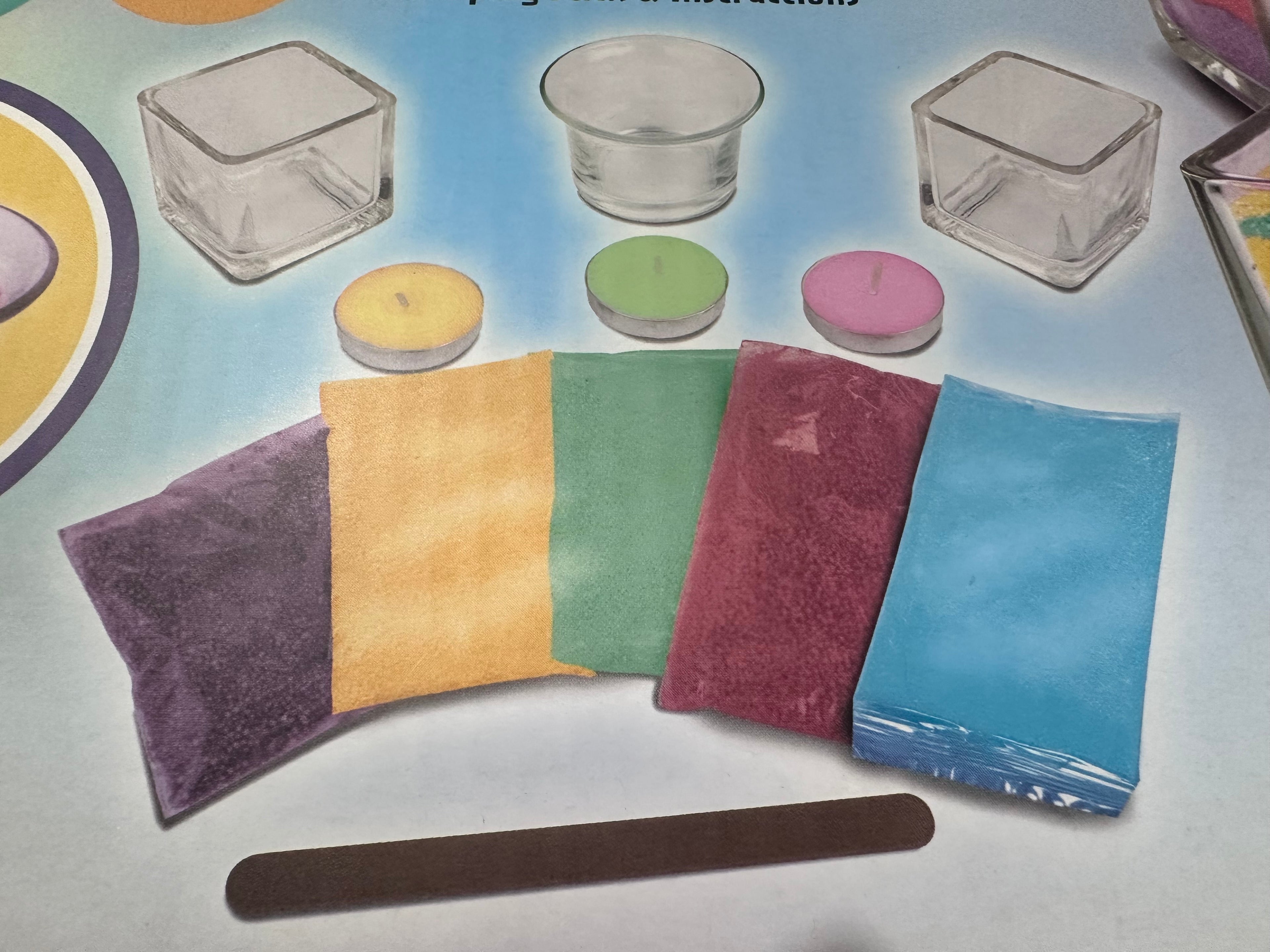 Make Your Own Sand Art Candle Kit – DIY Colourful Candle Making Craft Set for Kids