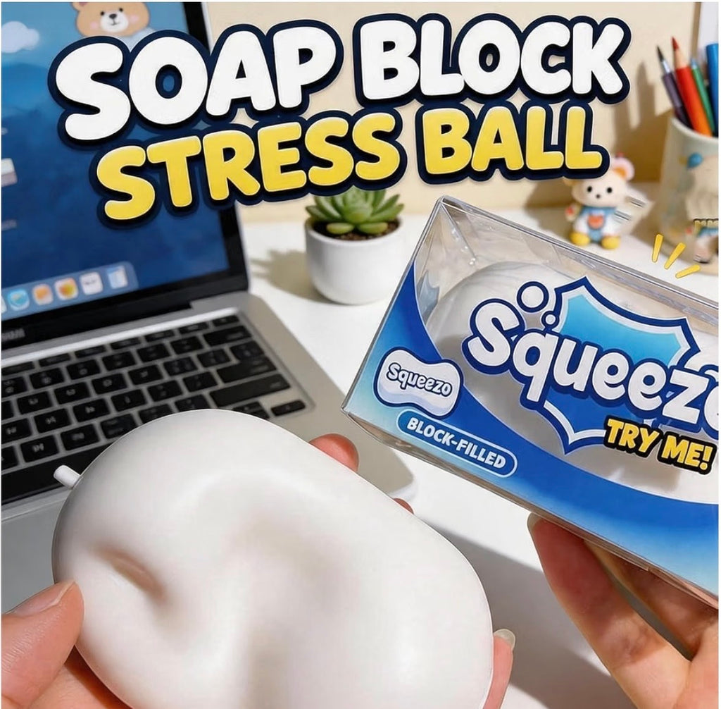 Squeeze Crunchy Soap Block – Satisfying Sensory Toy