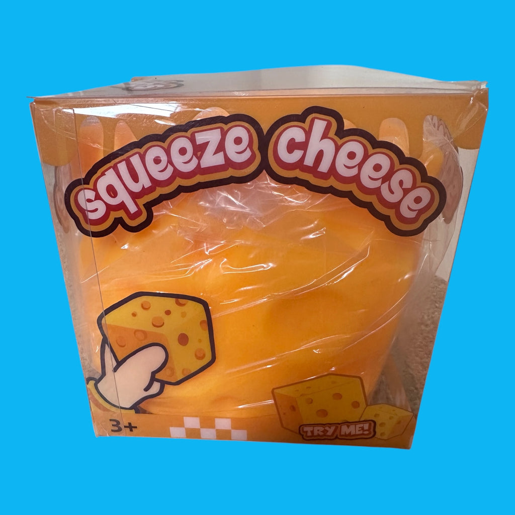 Squeeze Cheese Squishy Toy – Jumbo Cheese Sensory Stress Relief Fidget Toy for Kids & Adults