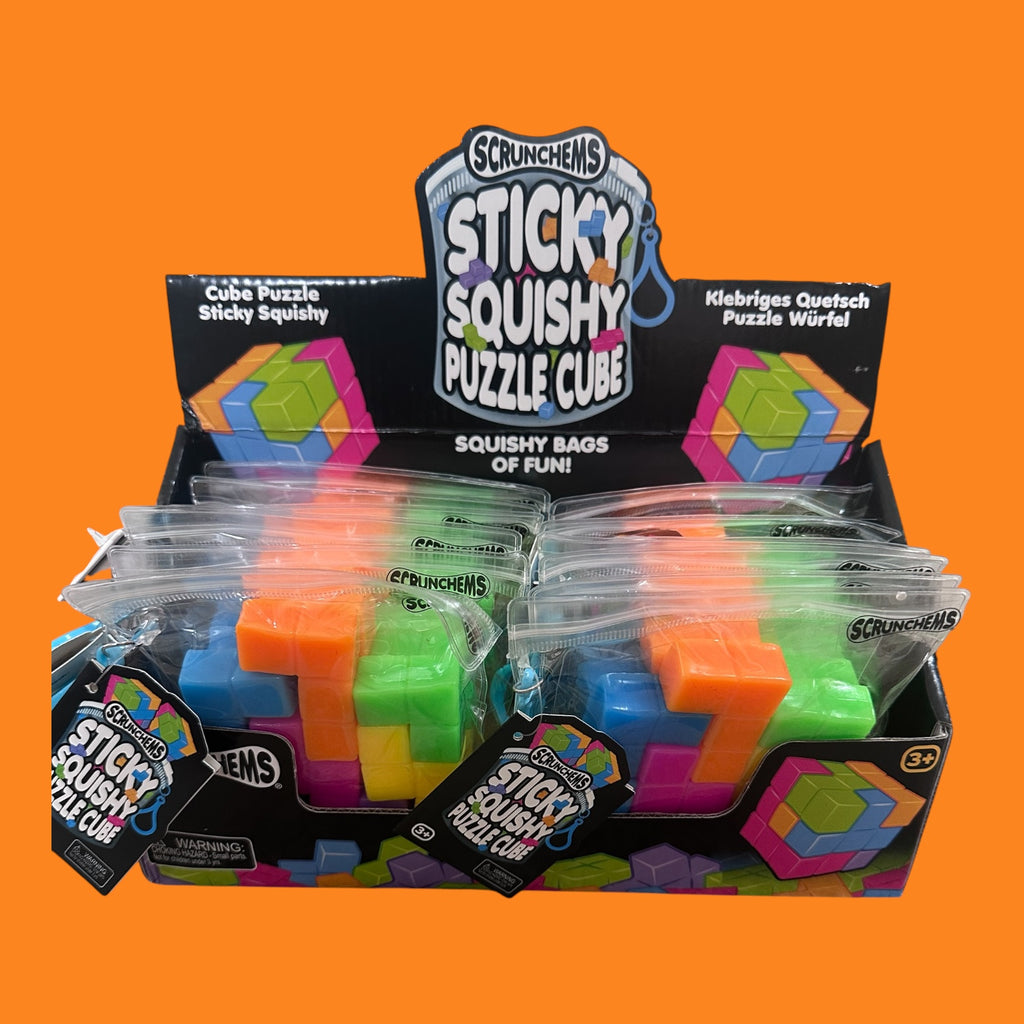 Scrunchems Sticky Squishy Puzzle Cube – Sensory Fidget Puzzle Toy