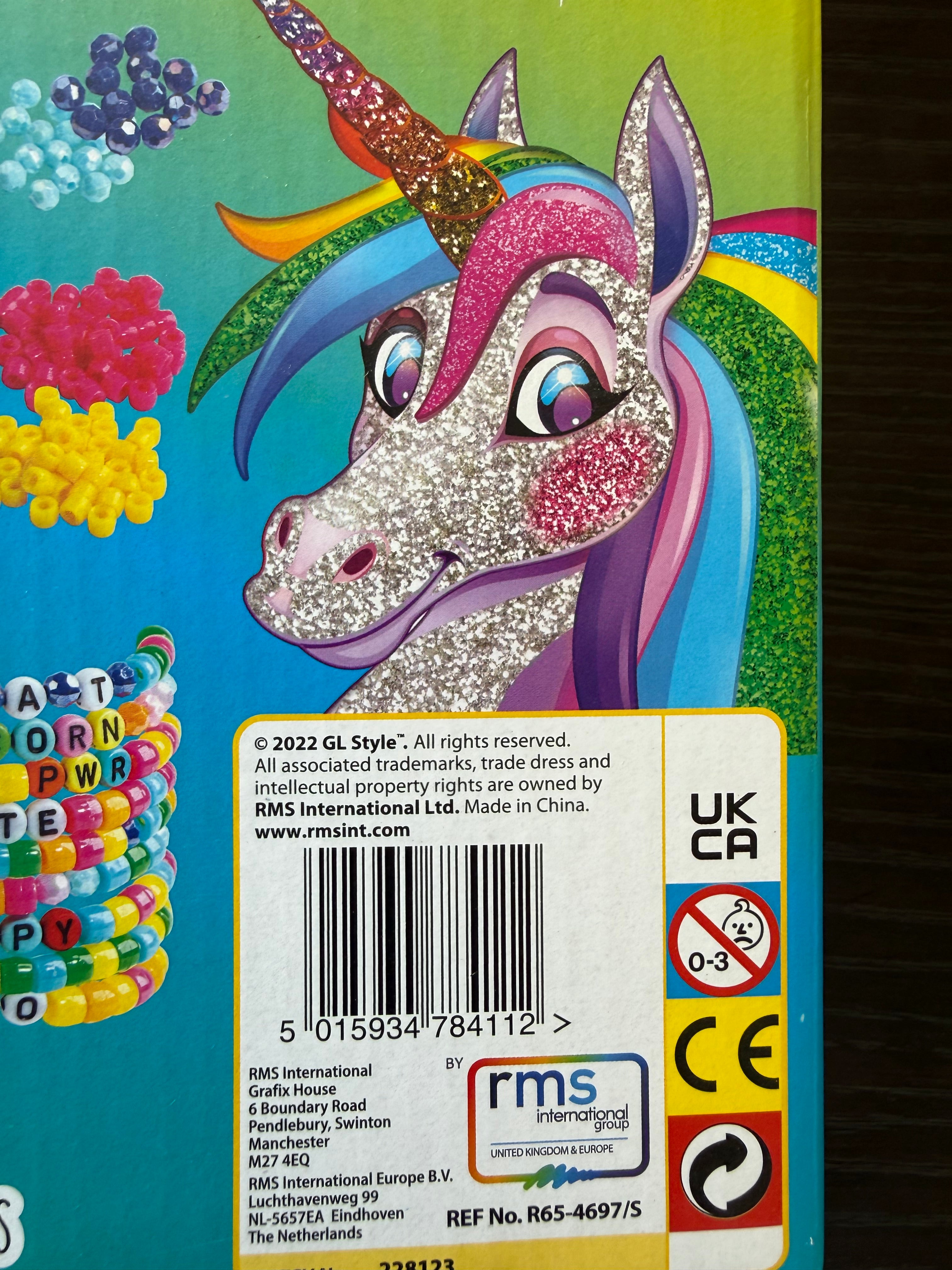 DIY Alphabet Beads Bracelet Making Kit – Unicorn Craft Set