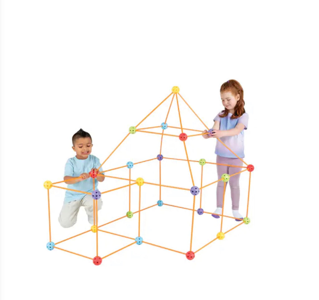 Crazy Forts 69 Piece Building Kit | Creative Construction Fort Building Set | STEM Toy | Ages 5+