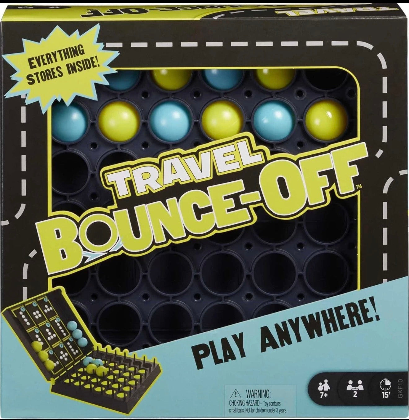 MATTEL TRAVEL BOUNCE OFF GAME PLAY ANYWHERE EVERY THING STORES INSIDE NEW