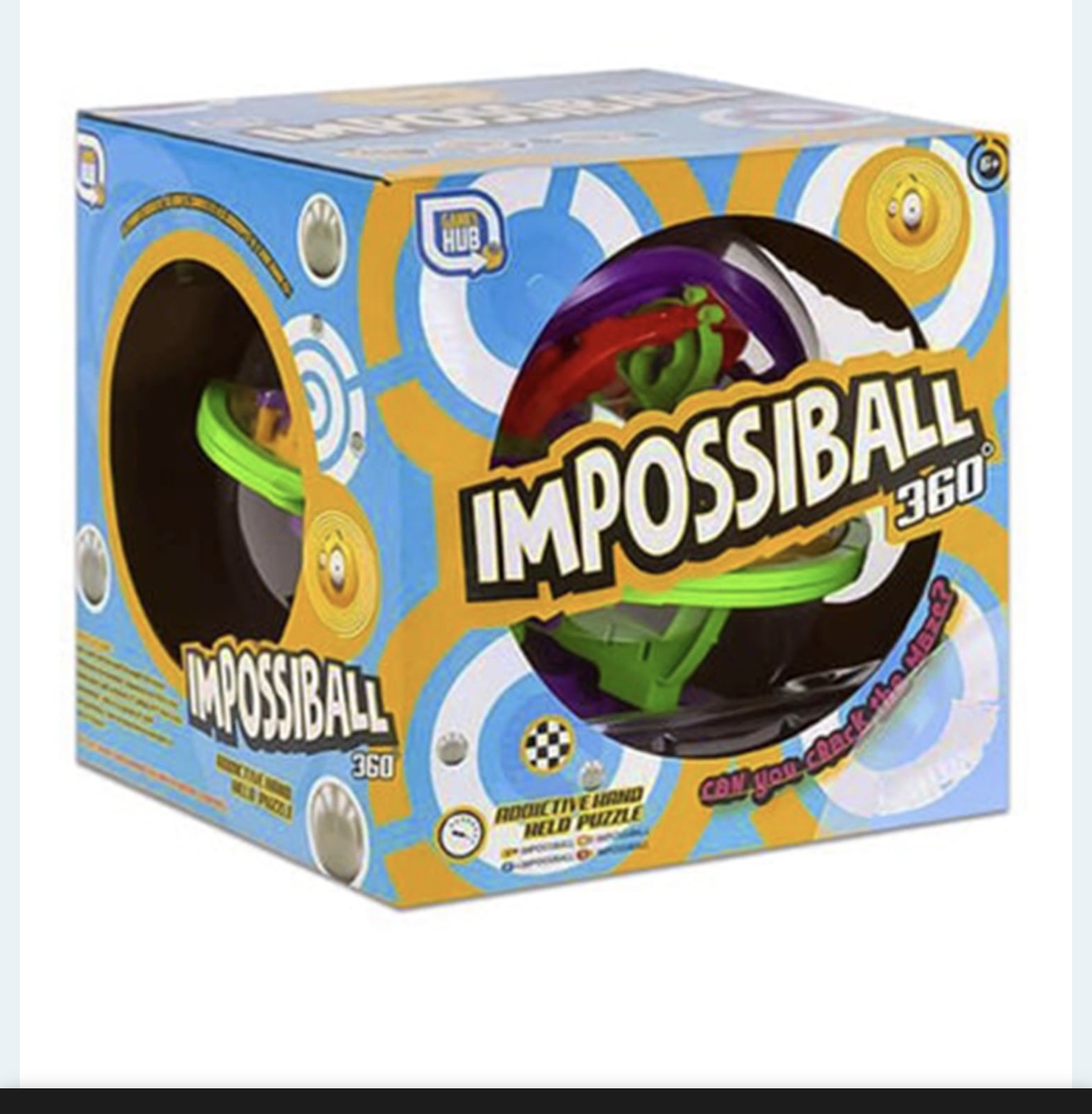 Impossiball 360 Maze Puzzle Ball | 3D Brain Teaser | Interactive Handheld Puzzle Game | Ages 6+
