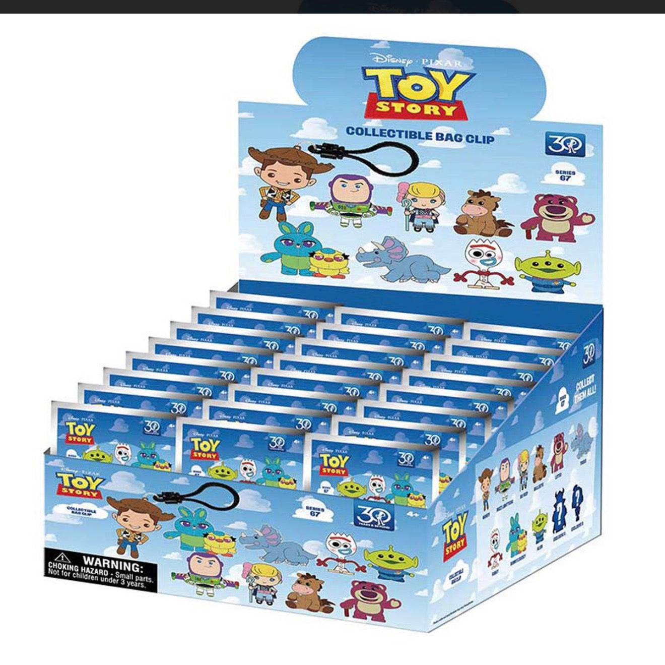 Disney Pixar Toy Story Collectible Bag Clip | Series 67 Mystery Blind Bag | Official 30th Anniversary | Ages 4+
