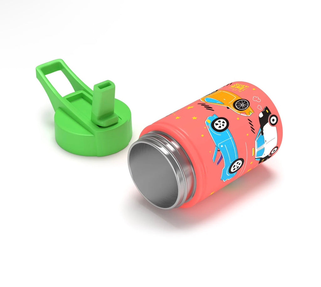 KIDS STAINLESS STEEL WATER BOTTLE ORANGE 350ML