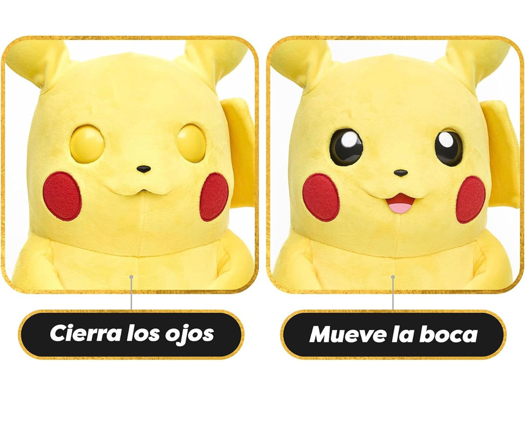 Pokémon RealFX Pikachu Puppetronics | Interactive Animatronic Pikachu Figure with 120+ Sounds & Reactions