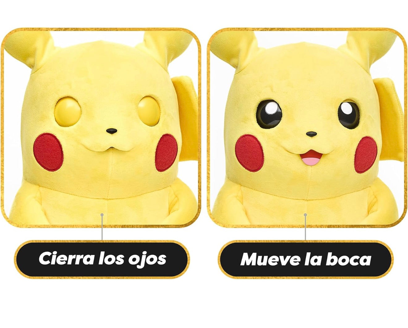 Pokémon RealFX Pikachu Puppetronics | Interactive Animatronic Pikachu Figure with 120+ Sounds & Reactions