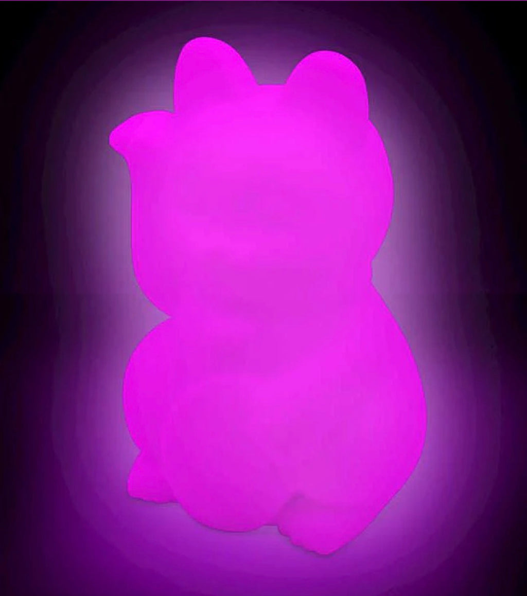 LUMEZ SQUISHY COLOUR CHANGING LUCKY CAT LIGHT