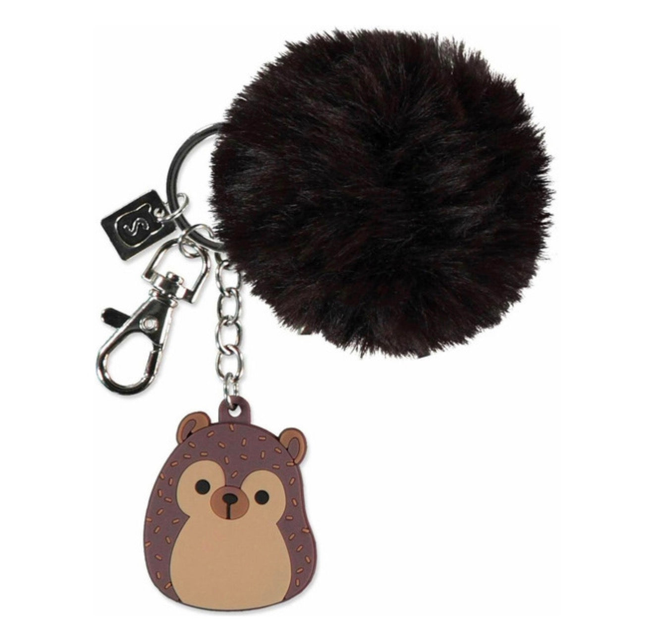 Squishmallows Rubber Keychain with Pom-Pom