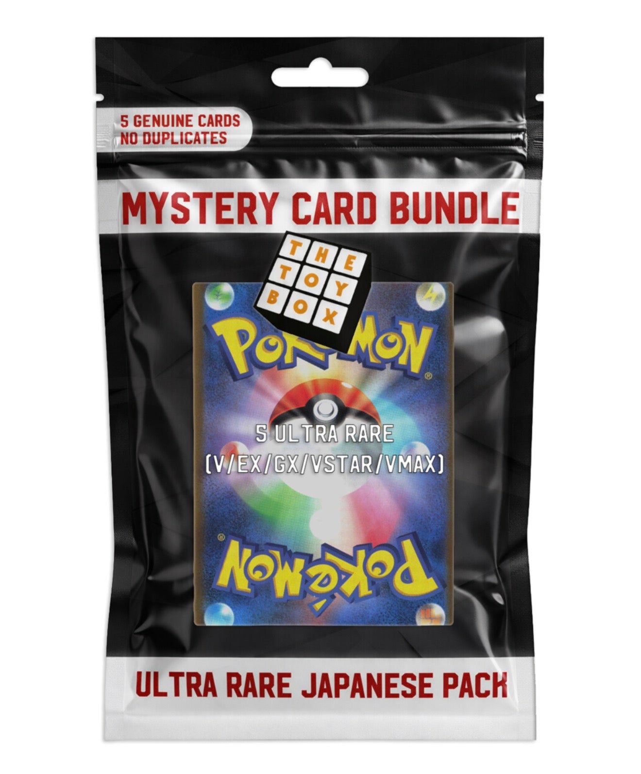 Mystery Card Bundle – Genuine Trading Card Mystery Pack | Pokémon Inspired | No Duplicates | Ultra Rare Chase Cards