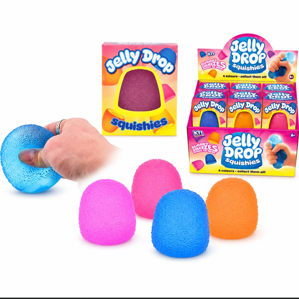 KTL Jelly Drop Sugar Squishy – Super Soft Gumdrop Fidget Toy – Assorted Colour
