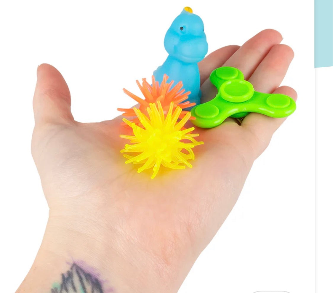 24 Piece Dinosaur & Unicorn Sensory Squish Set | Fidget Toy Box | Stress Relief & Autism-Friendly Sensory Toys