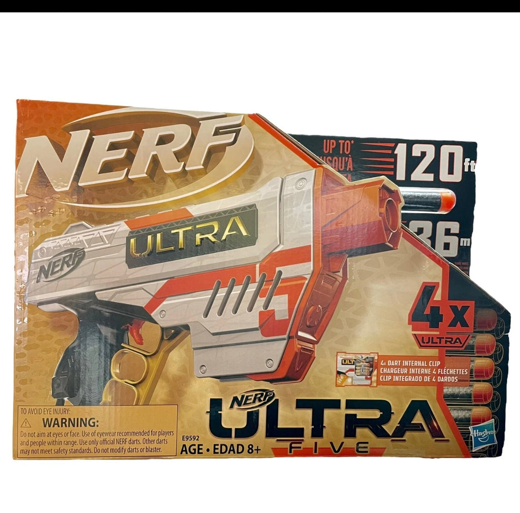 Nerf Ultra Five Blaster | Includes 4 Ultra Darts | 36m / 120ft Range | Ages 8+