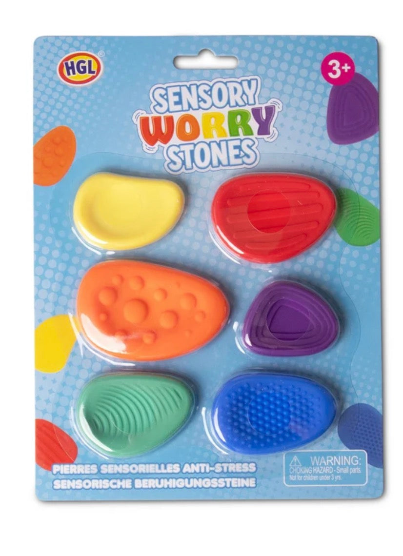 Sensory Worry Stones – 6 Pack