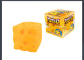 Ktl Squidgy Jumbo Cheese "Try Me" Acetate Box Toy – Jumbo Cheese Sensory Stress Relief Fidget Toy for Kids & Adults