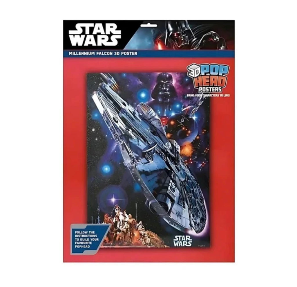 STAR WARS (MILLENIUM FALCON) 3D POSTER (POPHEADS)