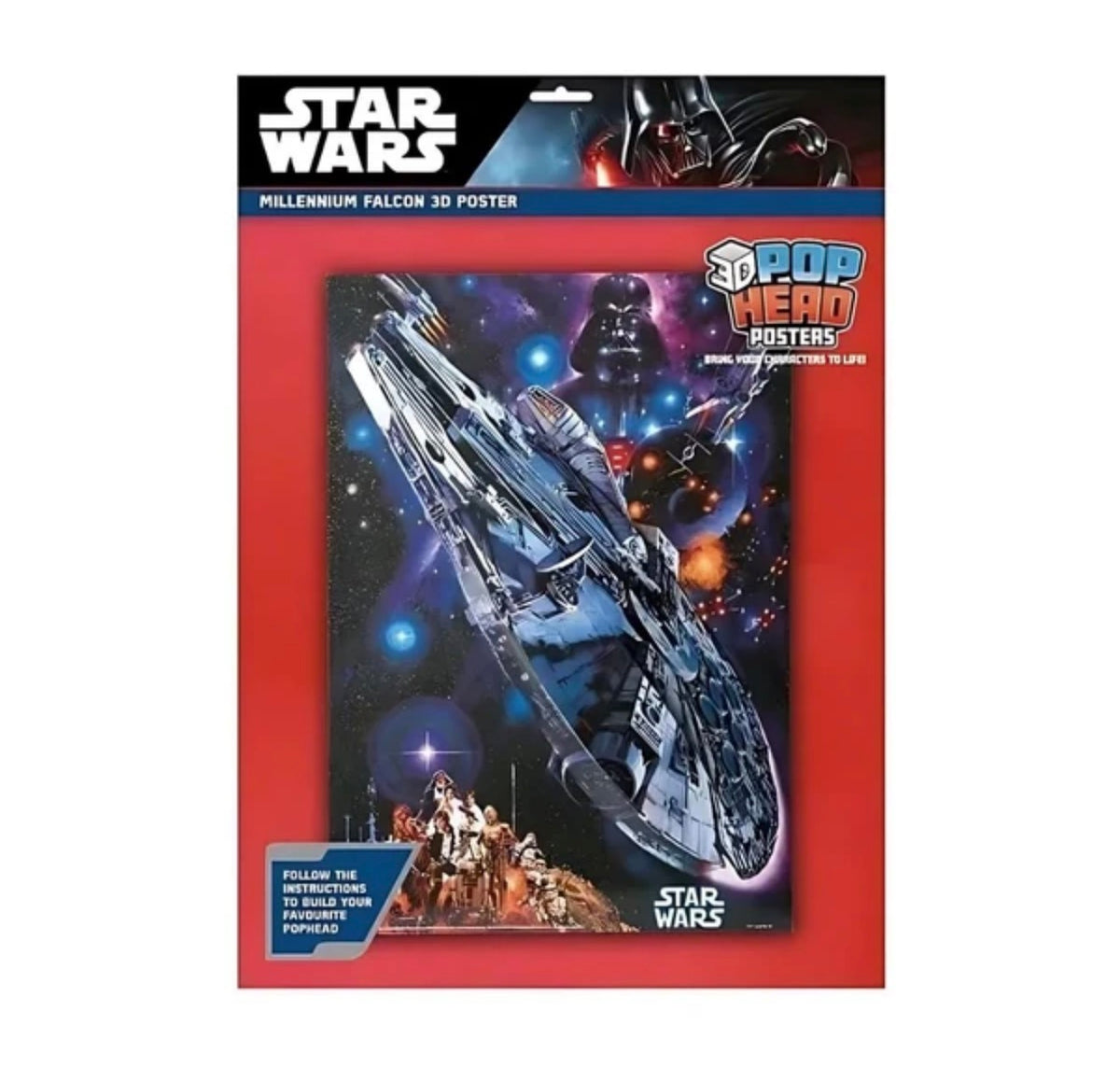 STAR WARS (MILLENIUM FALCON) 3D POSTER (POPHEADS)