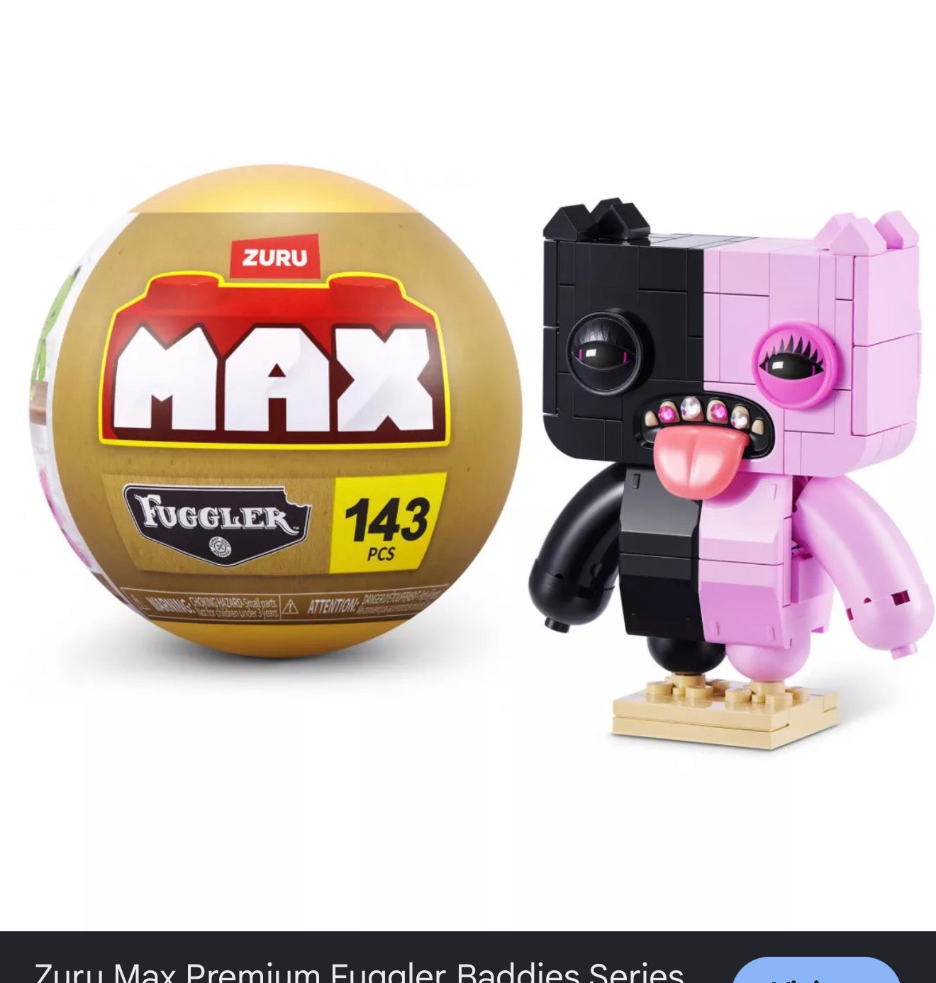 MAX Fuggler Baddies Collection Construction Mystery Capsule by ZURU (Styles Vary)