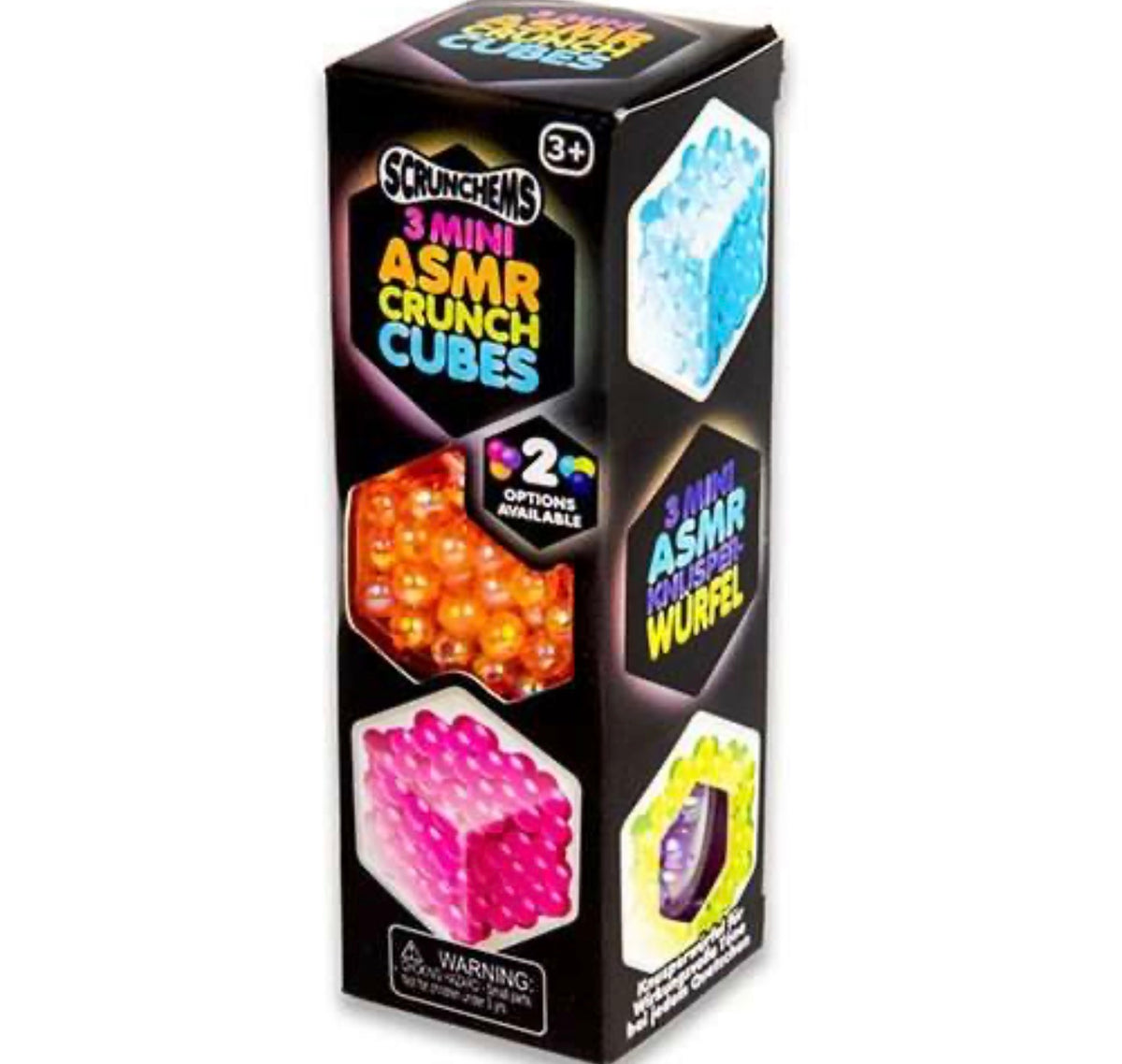 SCRUNCHEMS ASMR MINI CRUNCH CUBES 3PK ASSORTED