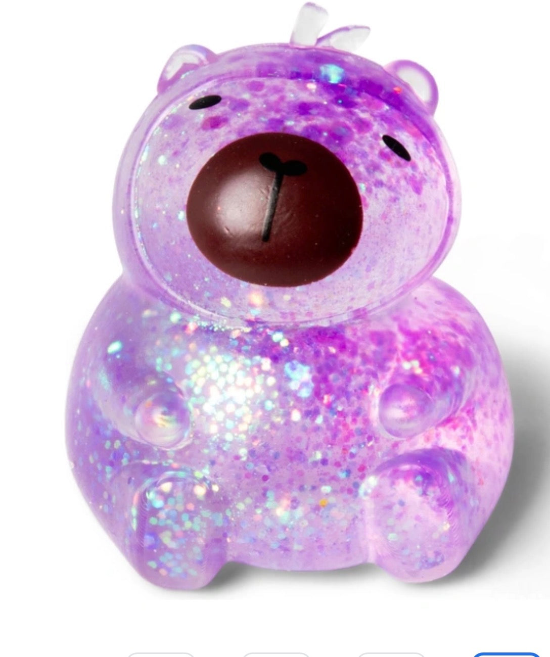 Scrunchems Glitter Sugar-Filled Capybara Squeeze Toy