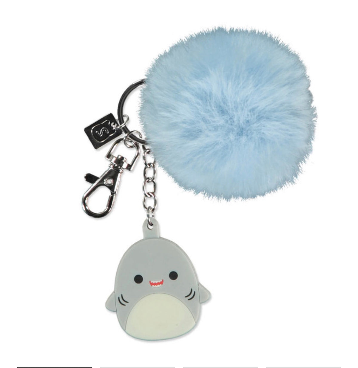 Squishmallows Rubber Keychain with Pom-Pom