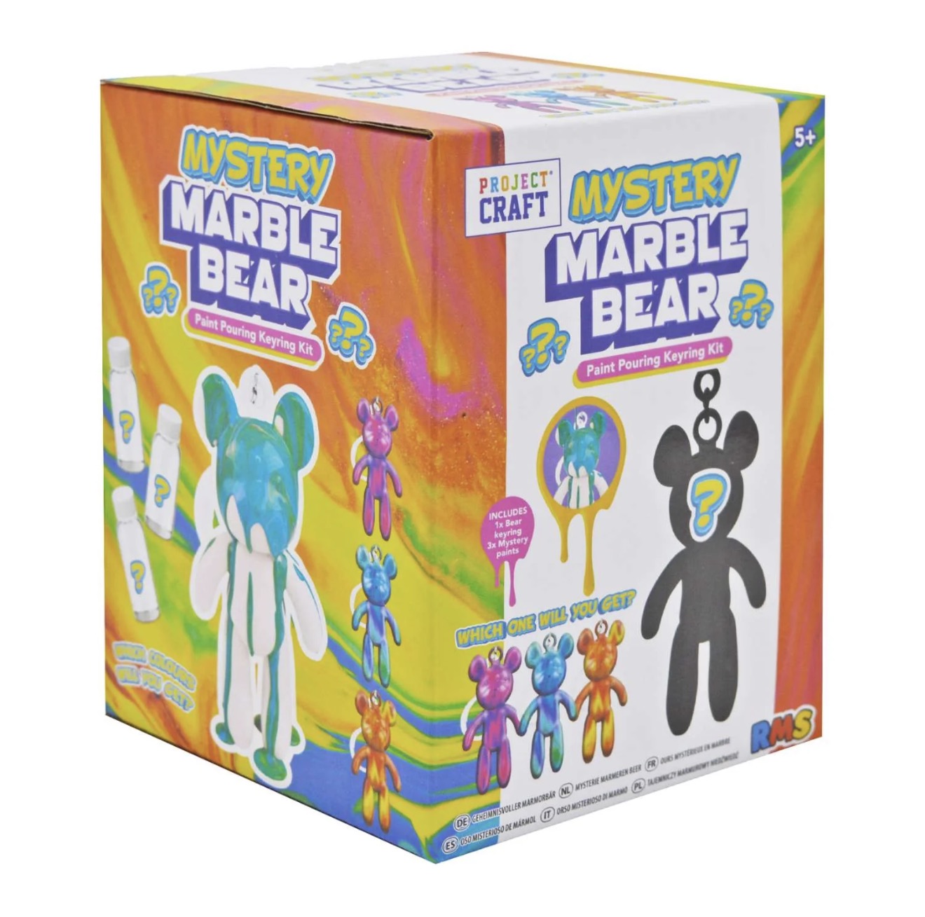 Mystery Marble Bear Paint Pouring Kit