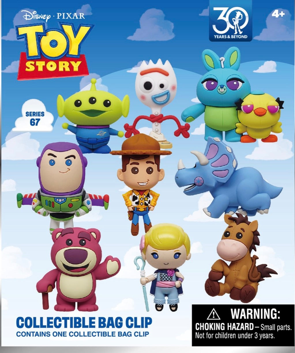 Disney Pixar Toy Story Collectible Bag Clip | Series 67 Mystery Blind Bag | Official 30th Anniversary | Ages 4+