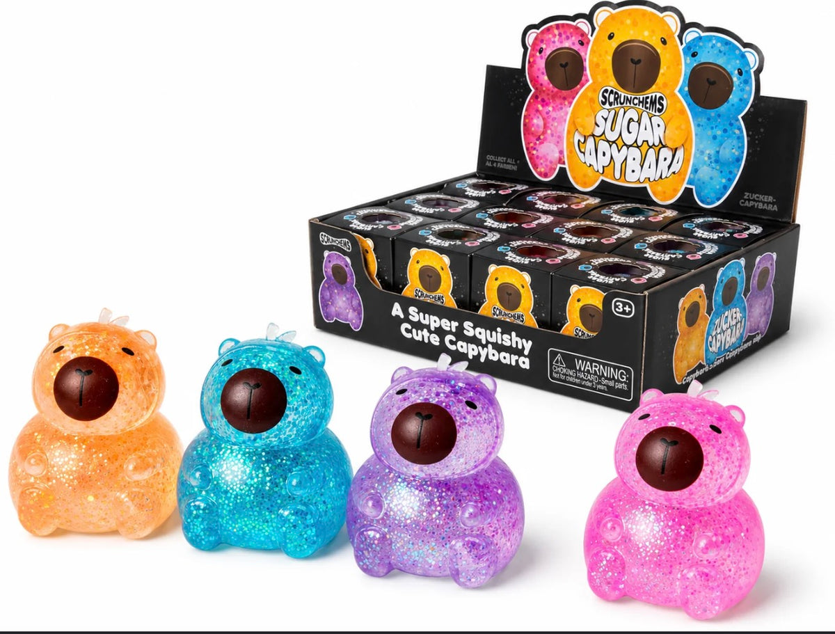 Scrunchems Glitter Sugar-Filled Capybara Squeeze Toy