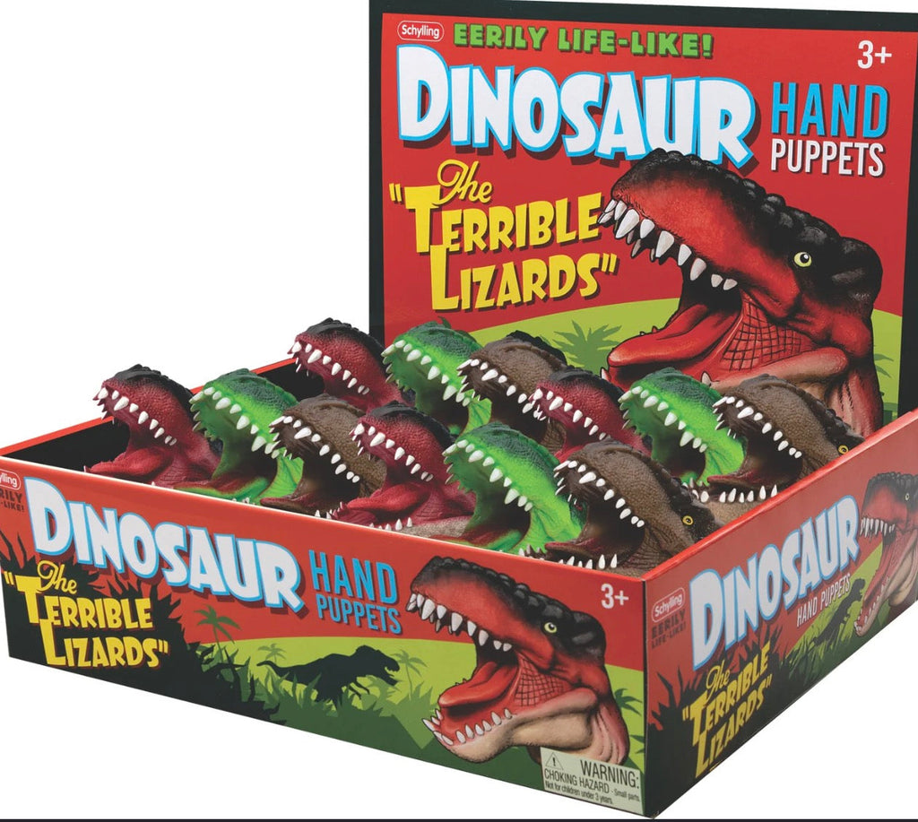 Schylling Dinosaur Hand Puppet – Assorted Colours