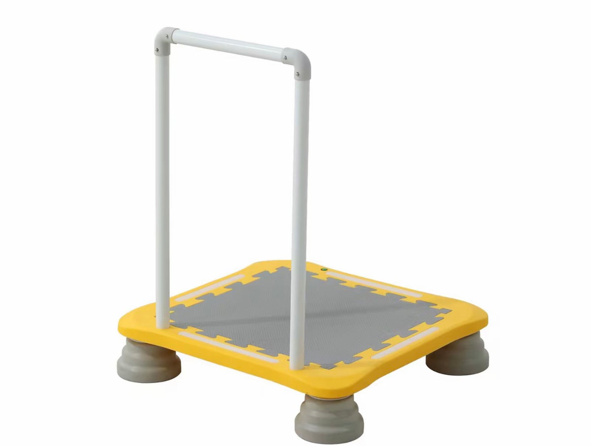 Music & LED Light Trampoline | Sensory Indoor Kids Trampoline with Handle