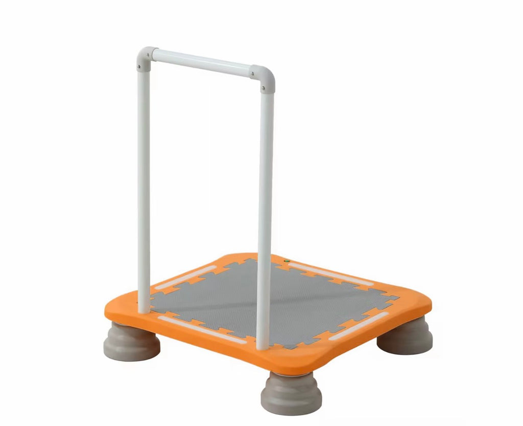 Music & LED Light Trampoline | Sensory Indoor Kids Trampoline with Handle
