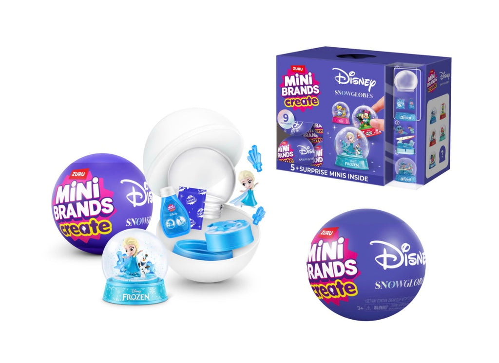 Mini Brands Create by ZURU Disney Snow Globes Capsule Assortment