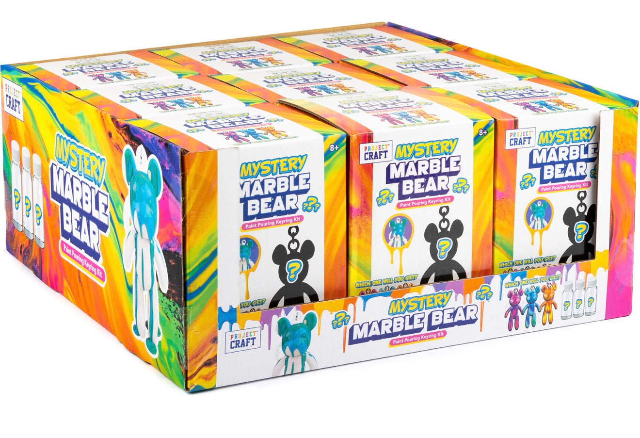 Mystery Marble Bear Paint Pouring Kit