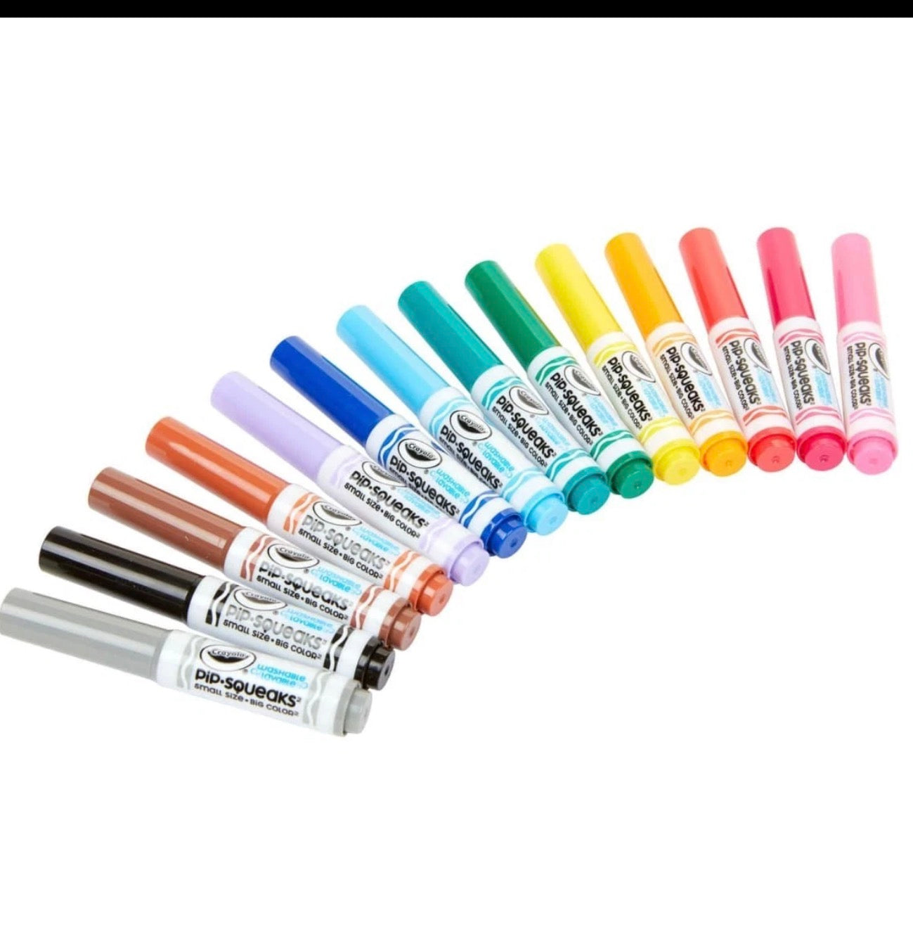 Crayola Pip-Squeaks Mini Markers | 14 Washable Mini Felt Tip Pens | Kids Colouring Set