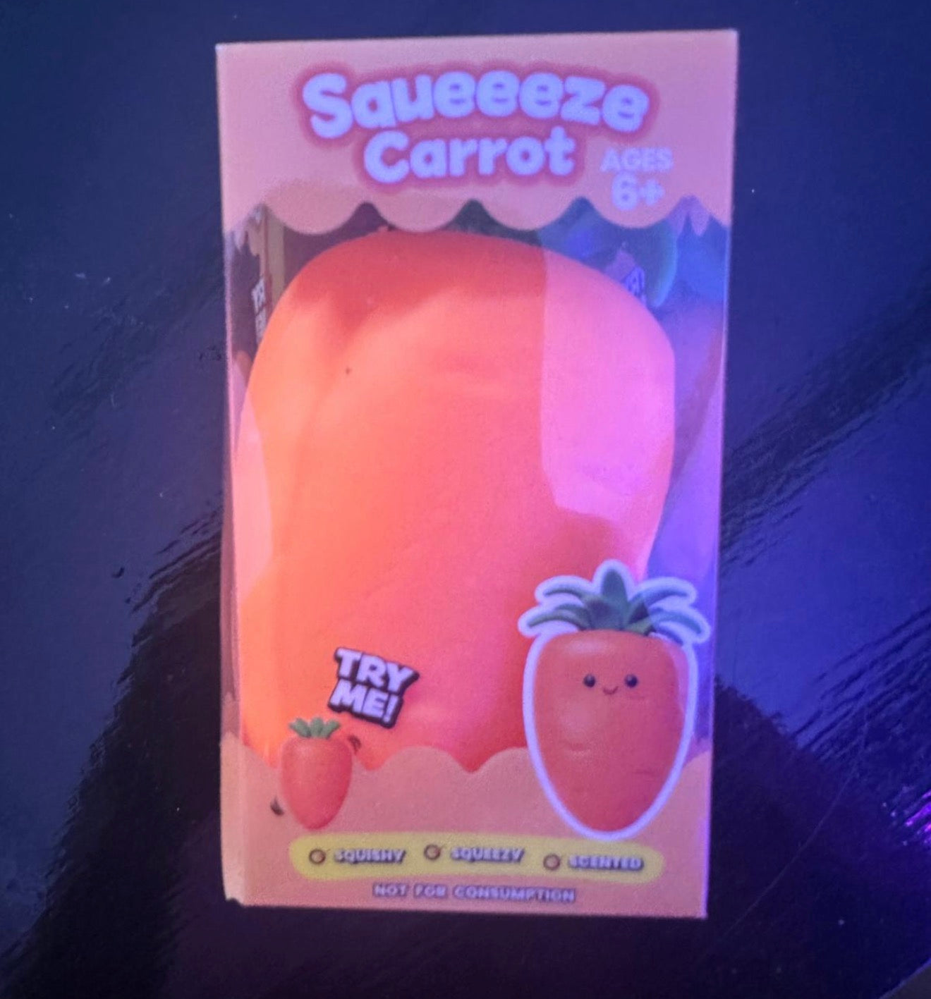 Small Squeeze Carrot – Soft, Squishy & Scented Sensory Toy