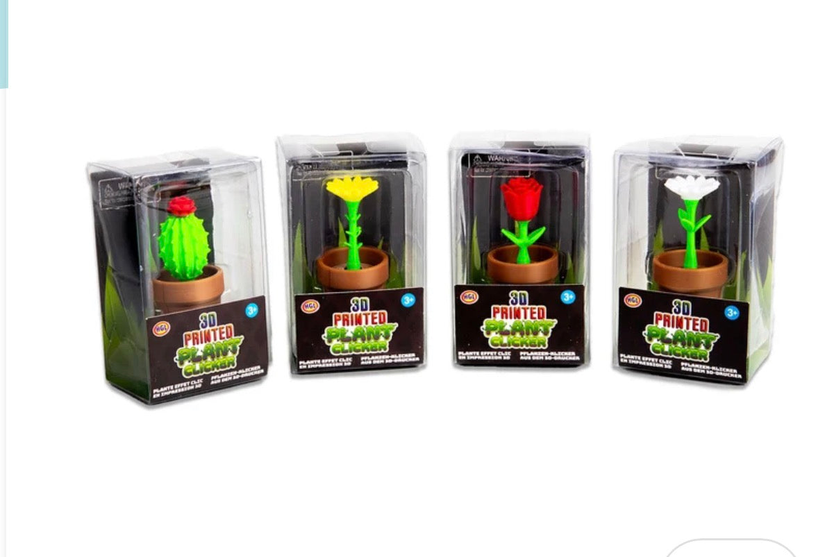 3D Printed Plant Clicker – Sensory Fidget Toy